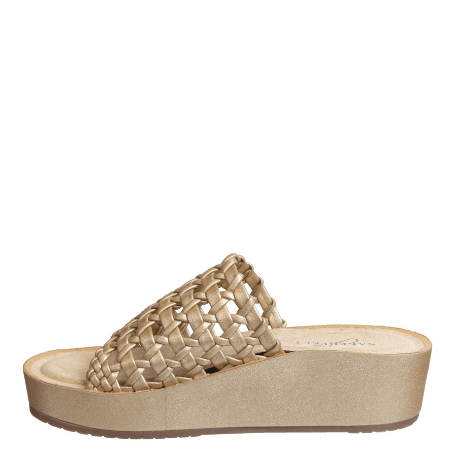 Naked Feet NAKED FEET | Cyprus In Gold Platform Sandals