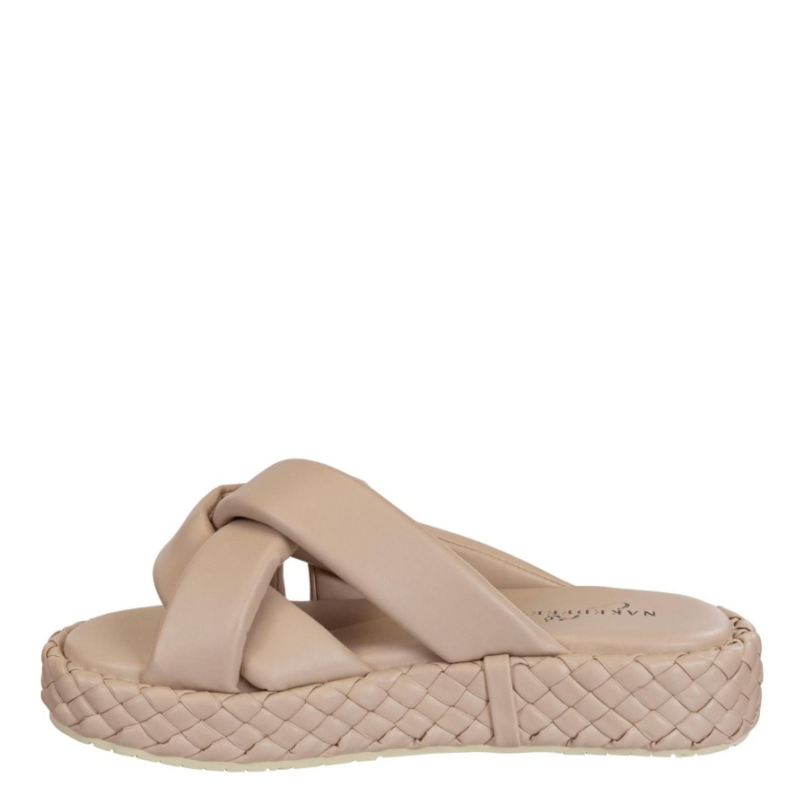 Naked Feet NAKED FEET | Cupro In Nude Espadrille Sandals