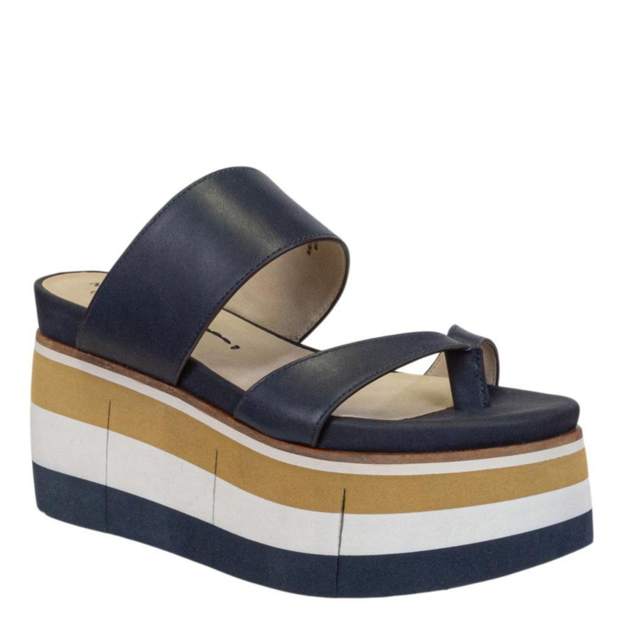 Naked Feet NAKED FEET | Flux In Navy Platform Sandals