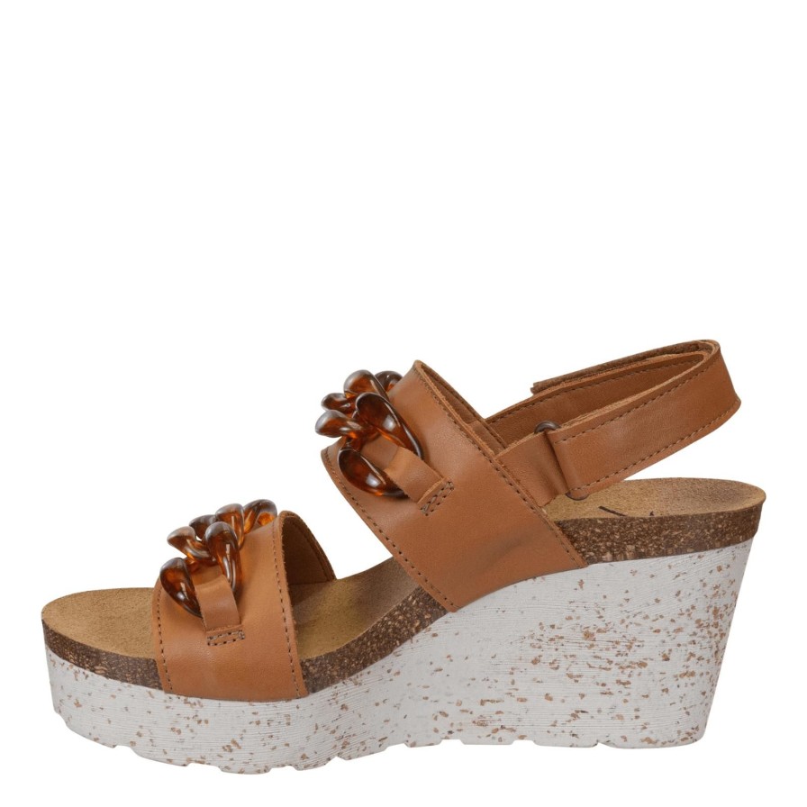 Otbt OTBT | Fair Isle In Camel Wedge Sandals