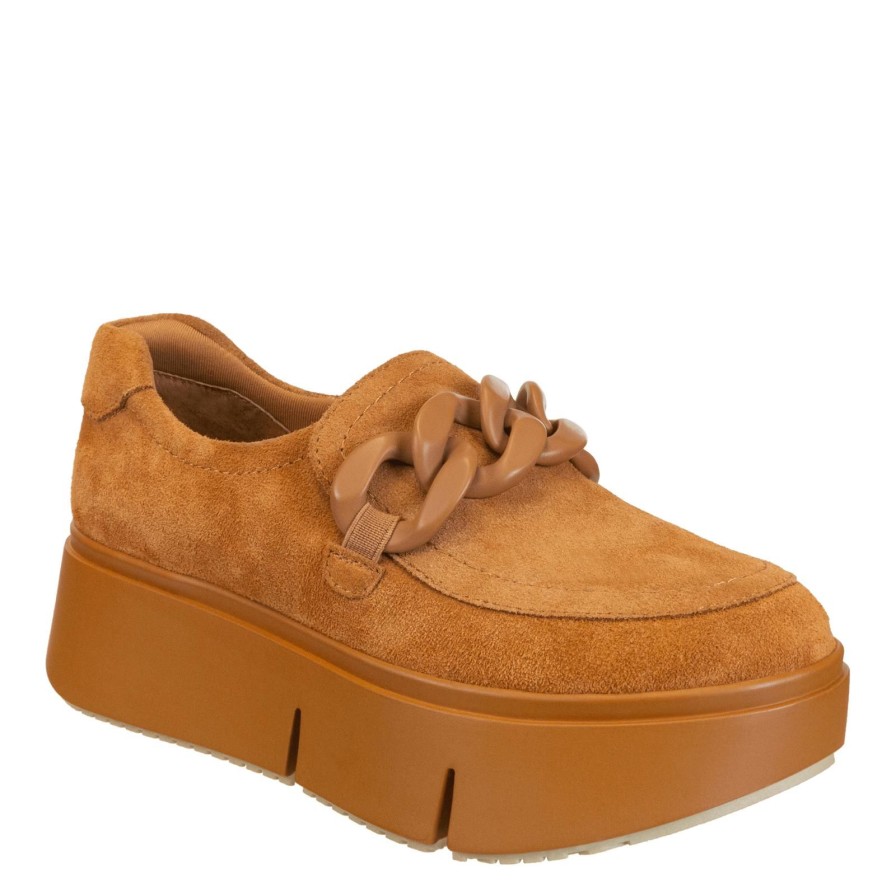 Naked Feet NAKED FEET | Princeton In Camel Platform Sneakers