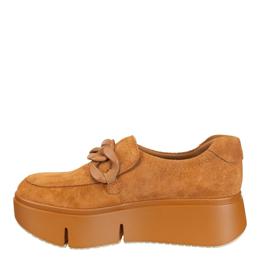 Naked Feet NAKED FEET | Princeton In Camel Platform Sneakers