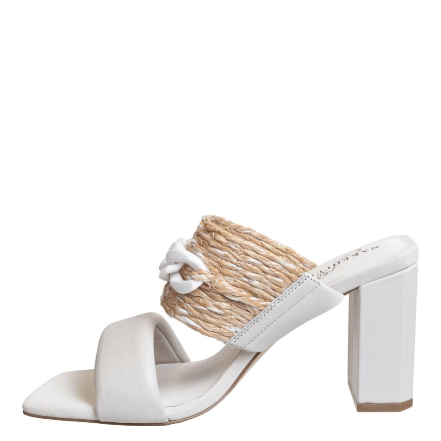 Naked Feet NAKED FEET | Propriety In Raffia Heeled Sandals