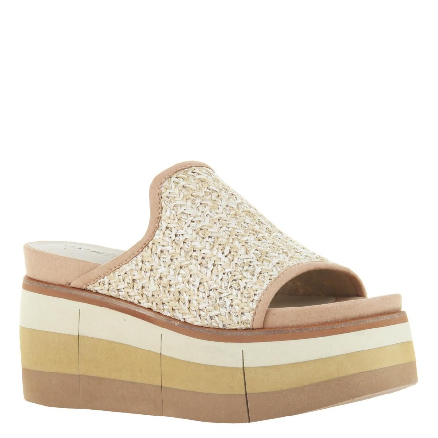 Naked Feet NAKED FEET | Flocci In Beige Platform Sandals