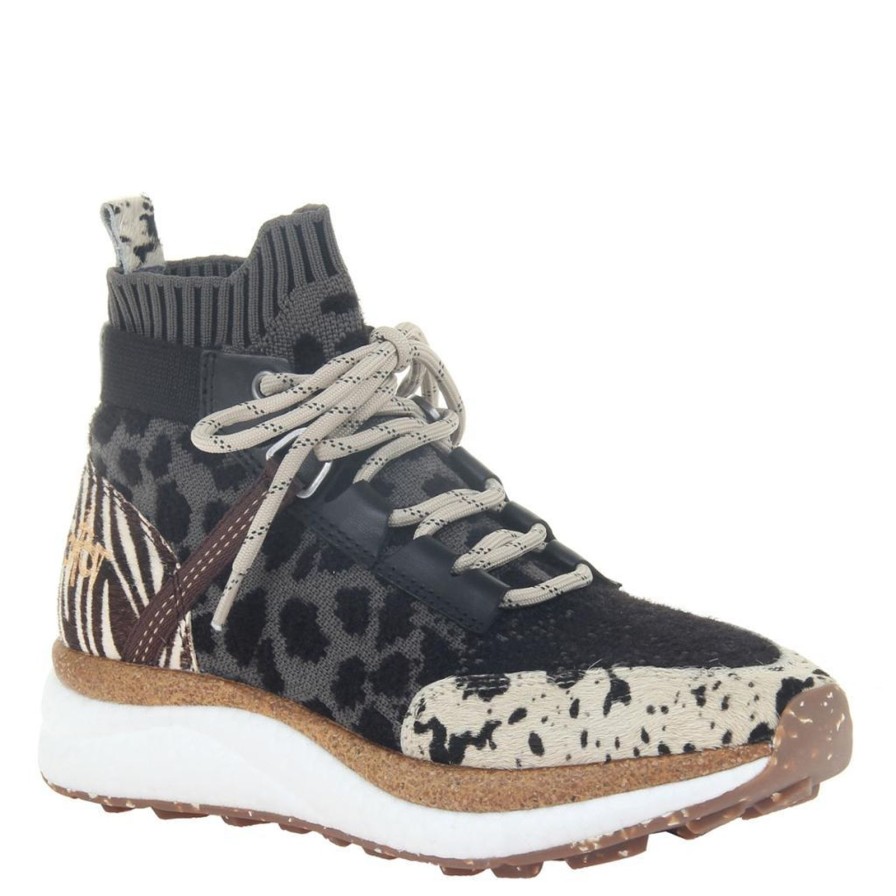 Otbt OTBT | Hybrid In Animal Print High Top Sneakers