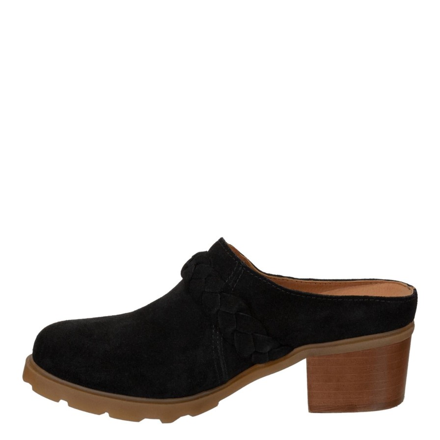 Otbt OTBT | West In Black Heeled Mules