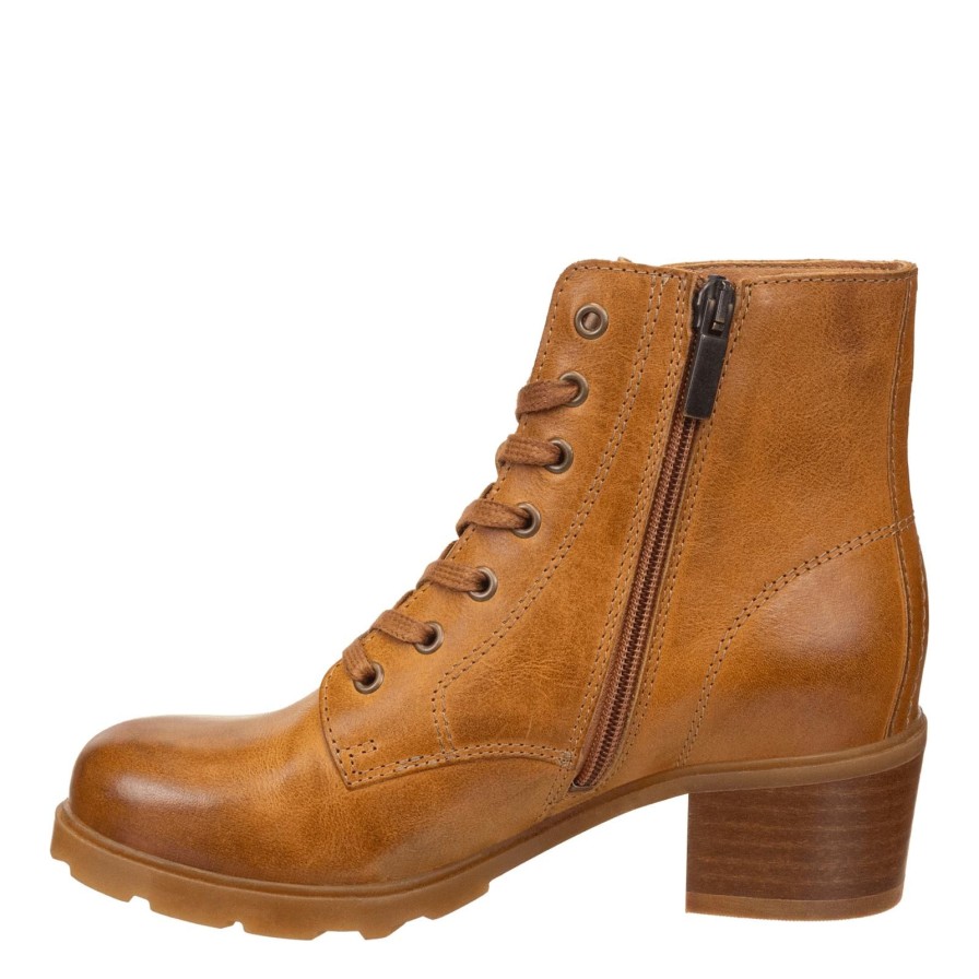 Otbt OTBT | Arc In Camel Leather Heeled Ankle Boots