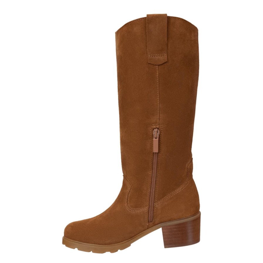 Otbt OTBT | Tallow In Camel Heeled Mid Shaft Boots