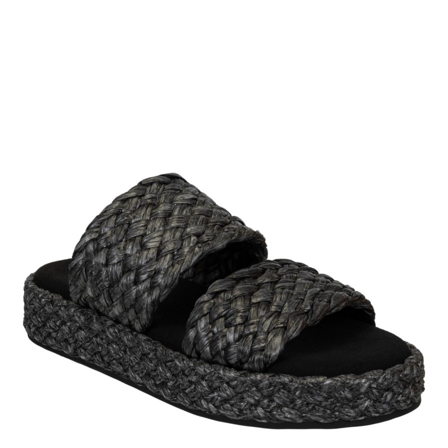 Naked Feet NAKED FEET | Santorini In Black Espadrille Sandals