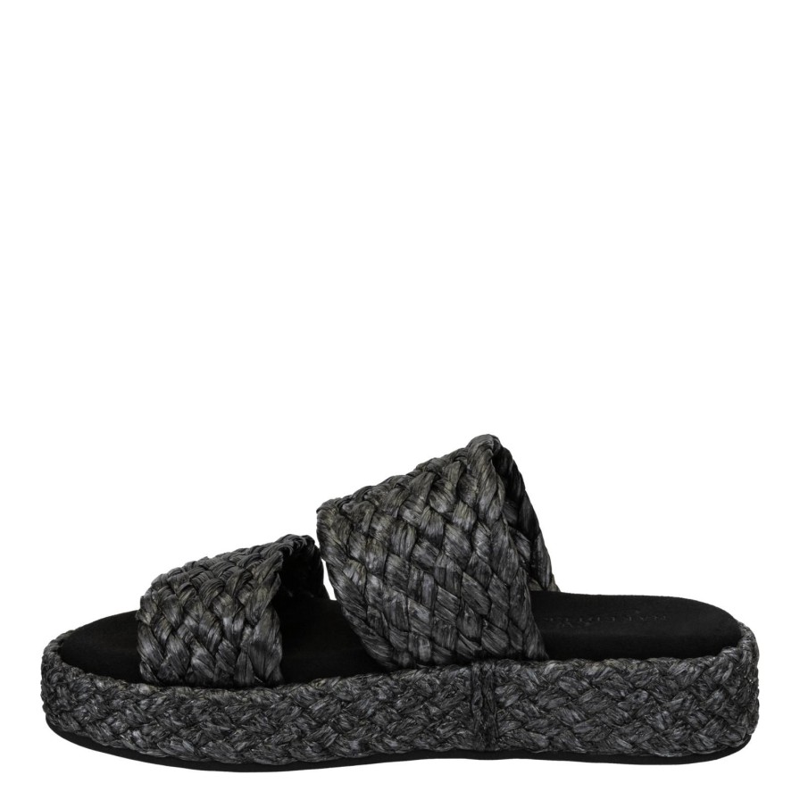 Naked Feet NAKED FEET | Santorini In Black Espadrille Sandals