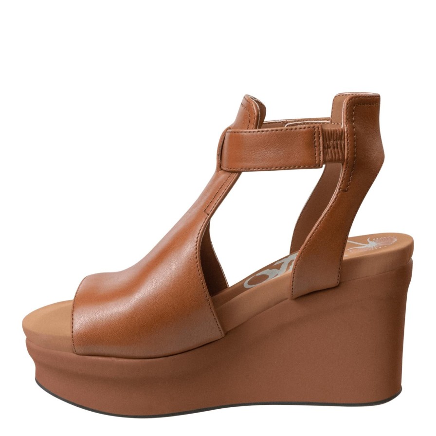 Otbt OTBT | Mojo In Camel Wedge Sandals