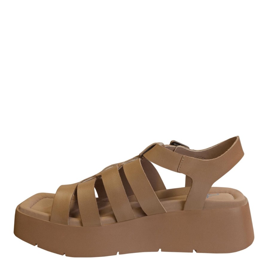 Otbt OTBT | Archaic In Nude Platform Sandals