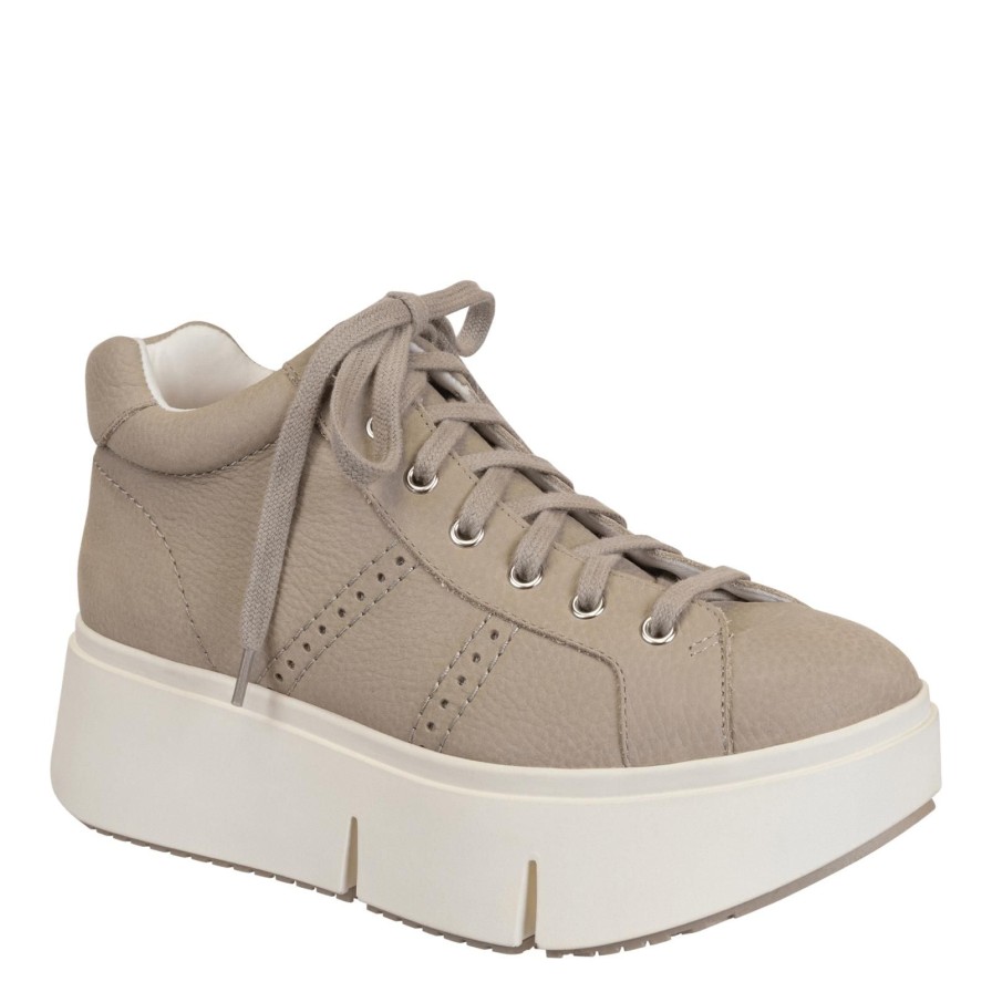 Naked Feet NAKED FEET | Essex In Greige Platform High Top Sneakers