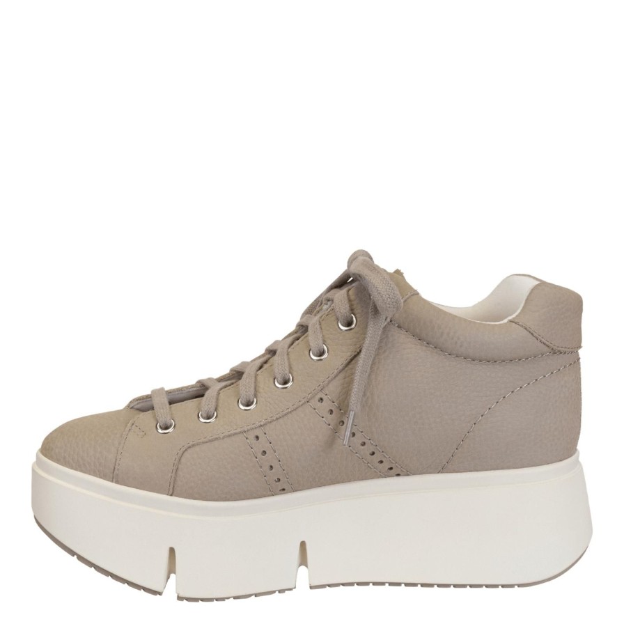 Naked Feet NAKED FEET | Essex In Greige Platform High Top Sneakers