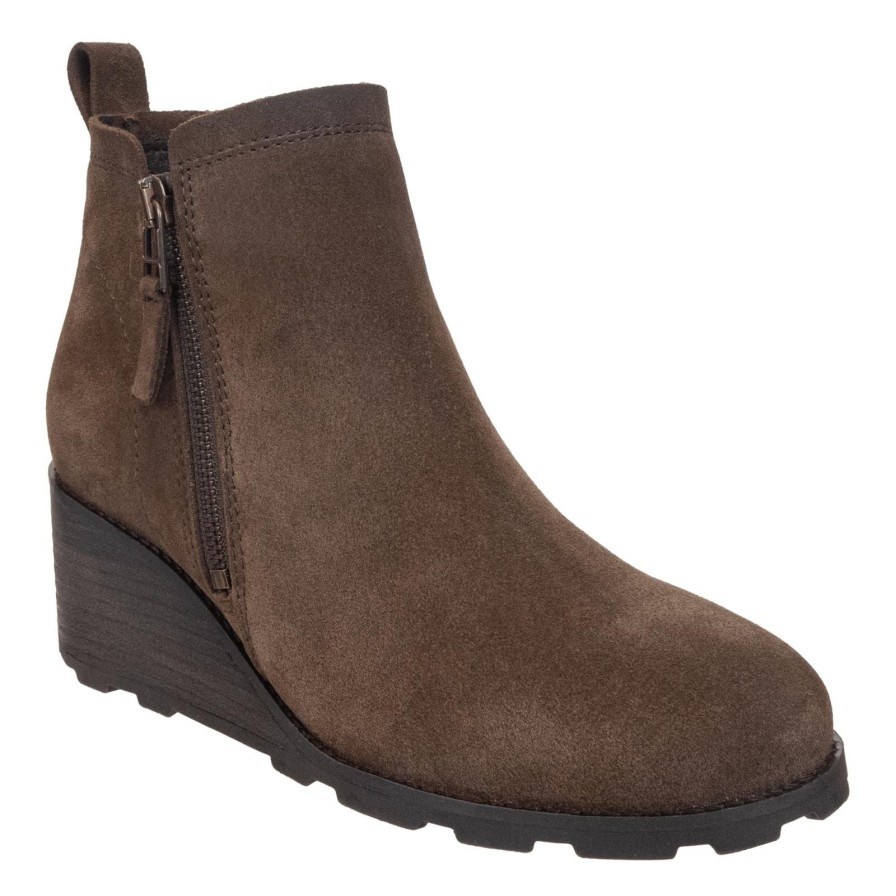 Otbt OTBT | Story In Brown Wedge Ankle Boots