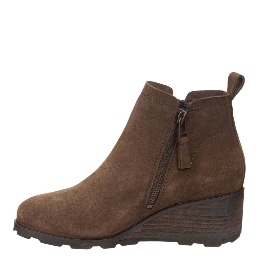 Otbt OTBT | Story In Brown Wedge Ankle Boots