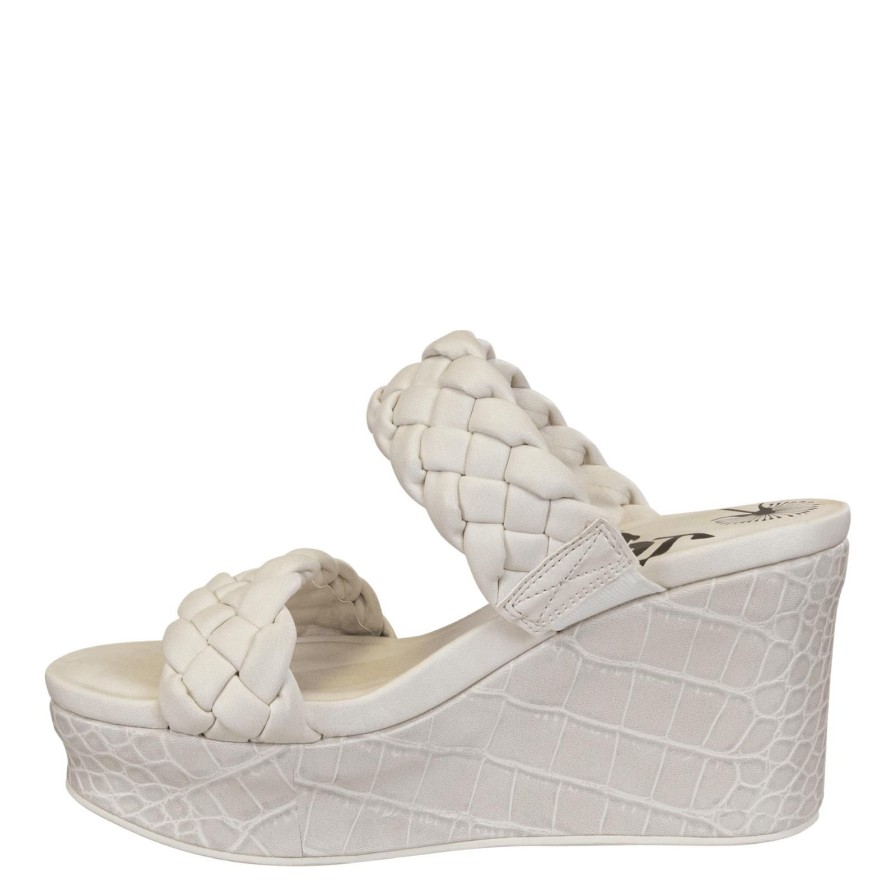 Otbt OTBT | Fluent In Ivory Wedge Sandals