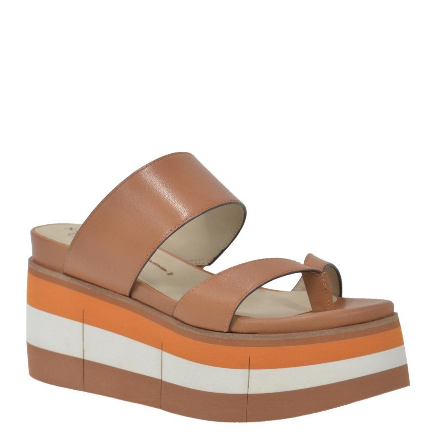 Naked Feet NAKED FEET | Flux In Tan Platform Sandals