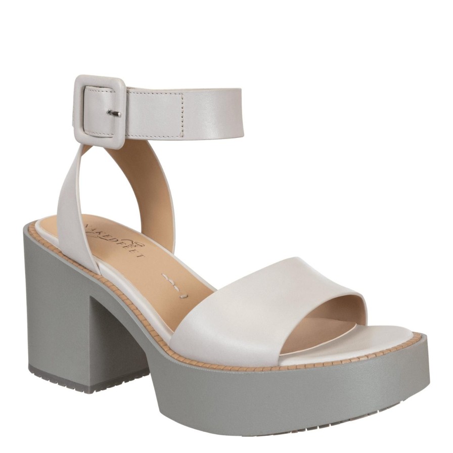 Naked Feet NAKED FEET | Iconoclast In Mist Heeled Sandals