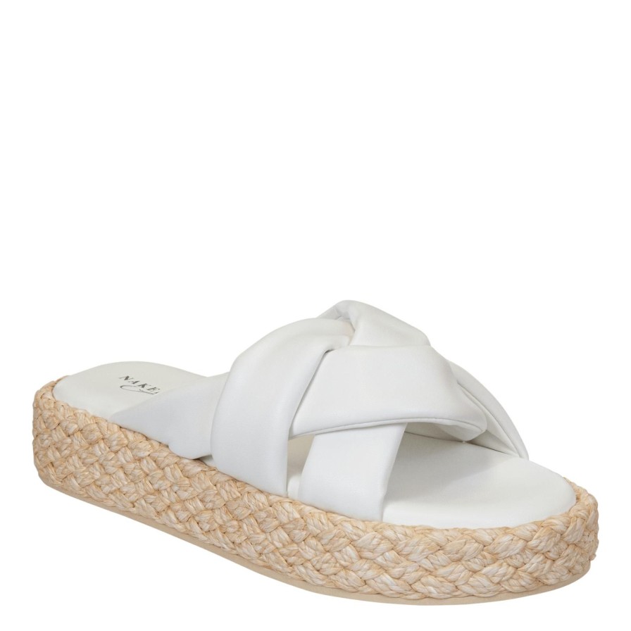 Naked Feet NAKED FEET | Cupro In Chamois Espadrille Sandals