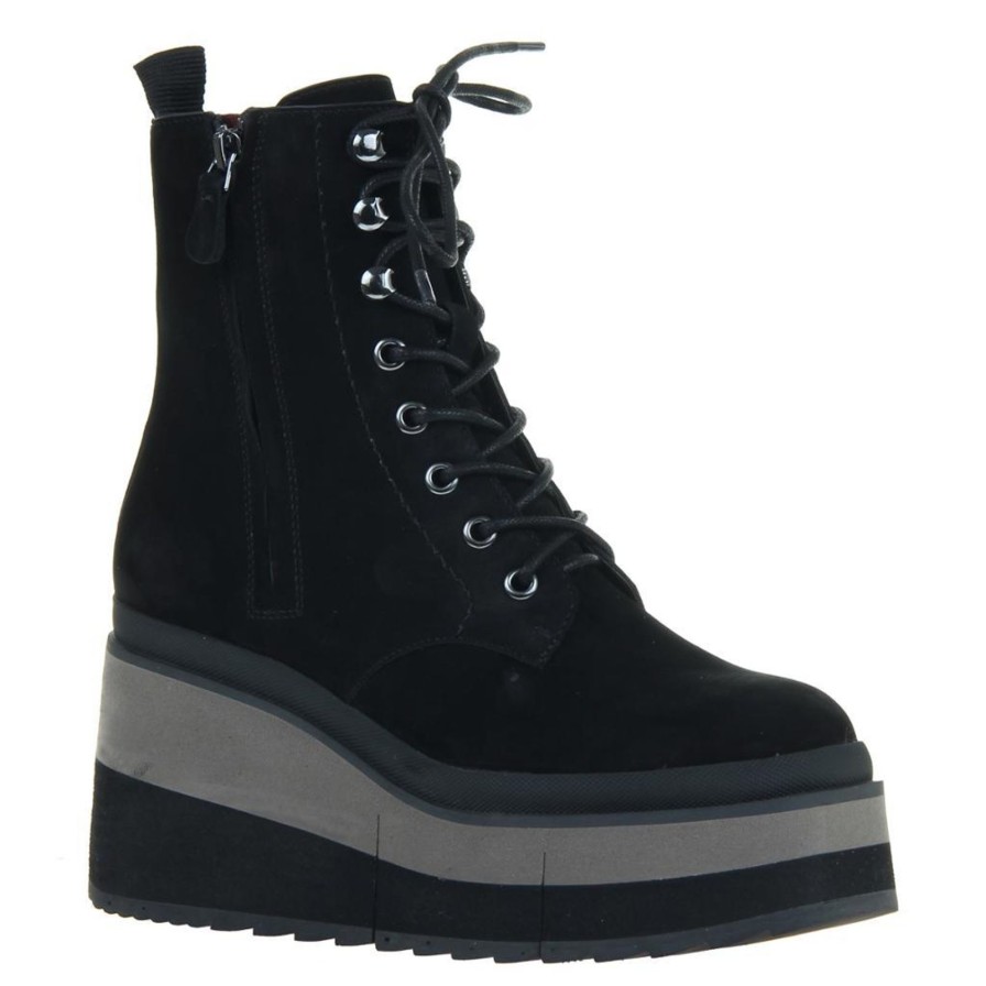 Naked Feet NAKED FEET | Burnout In Black Platform Combat Boots