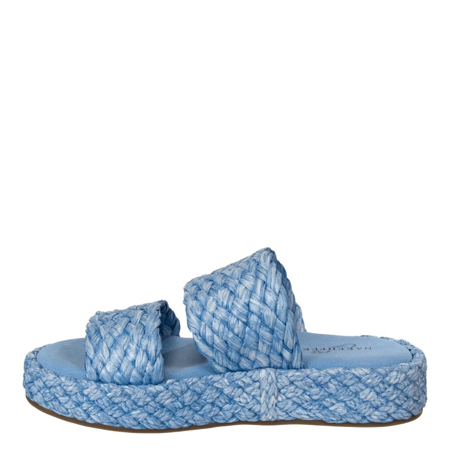 Naked Feet NAKED FEET | Santorini In Light Blue Espadrille Sandals