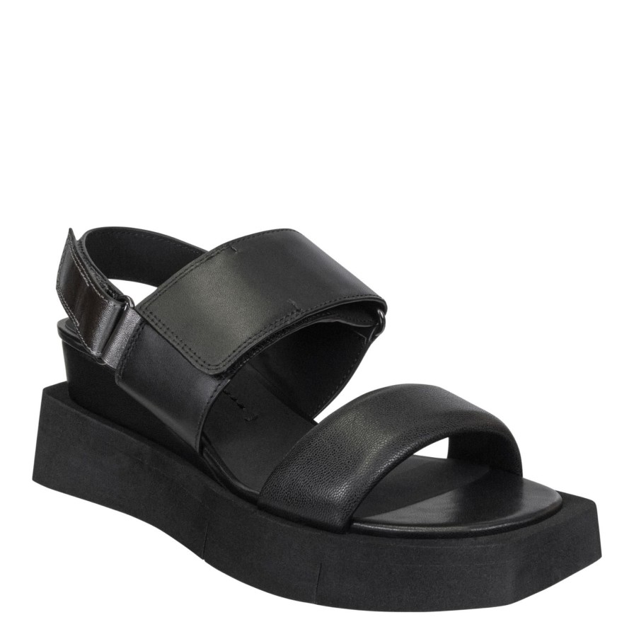 Naked Feet NAKED FEET | Paradox In Black Wedge Sandals