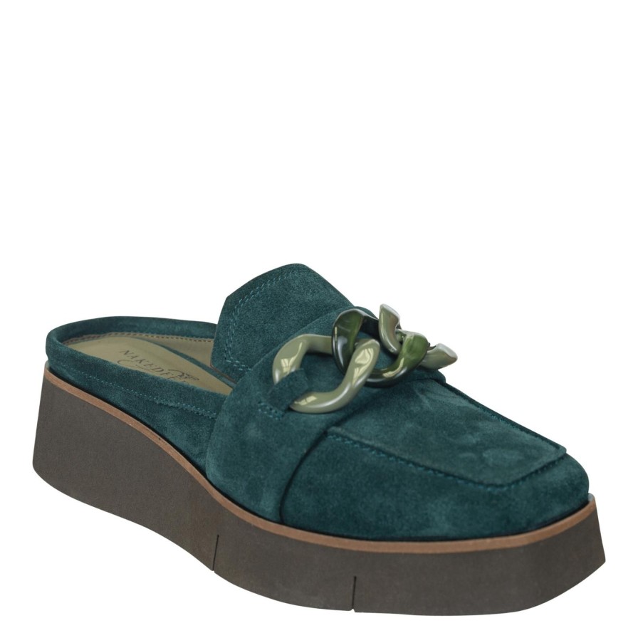 Naked Feet NAKED FEET | Elect In Emerald Platform Mules