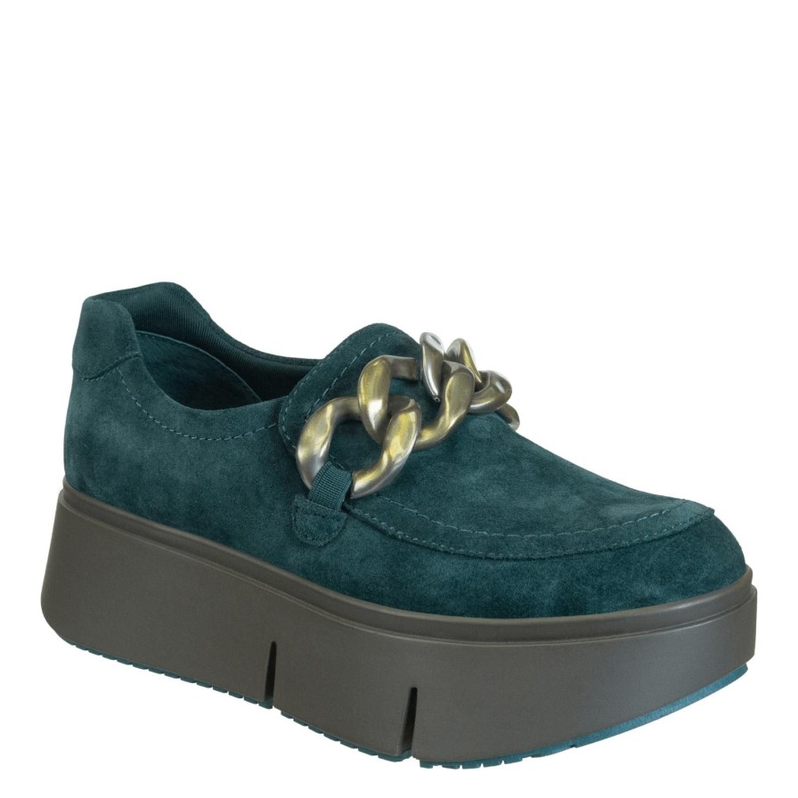 Naked Feet NAKED FEET | Princeton In Emerald Platform Sneakers