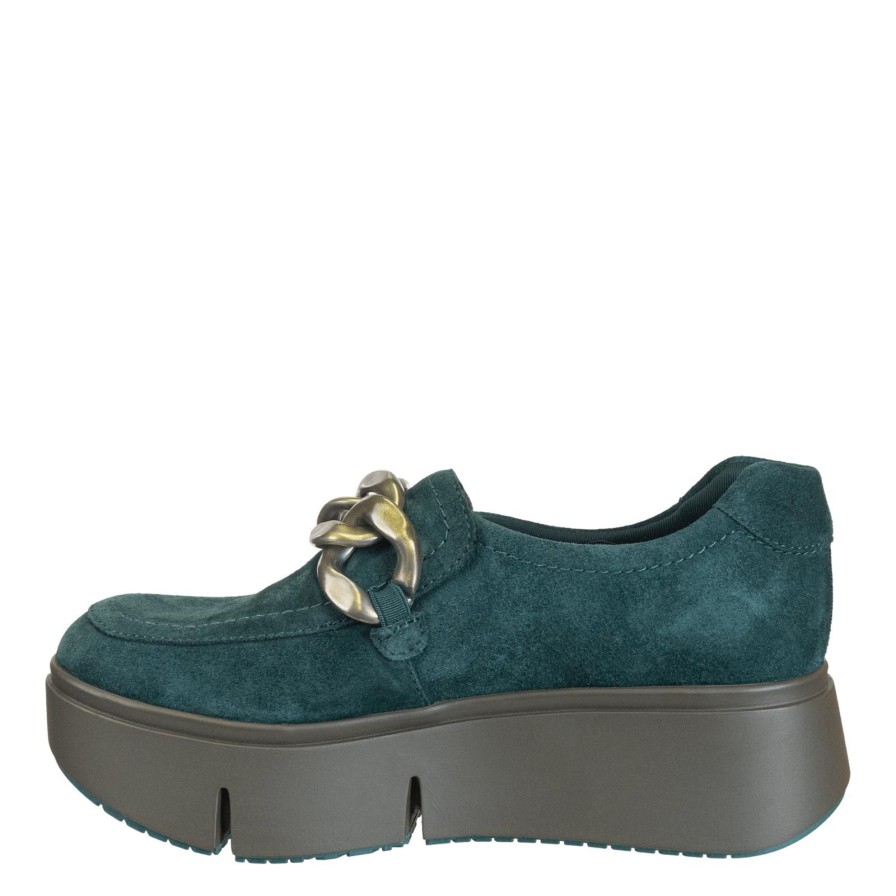 Naked Feet NAKED FEET | Princeton In Emerald Platform Sneakers