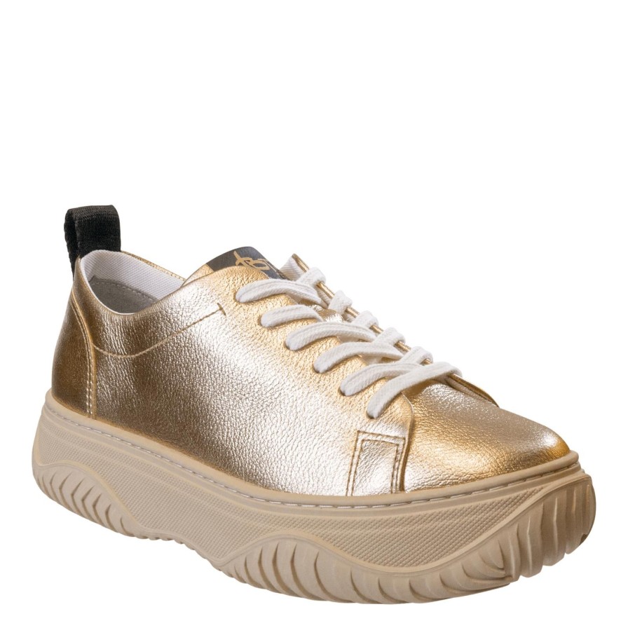 Otbt OTBT | Pangea In Gold Court Sneakers