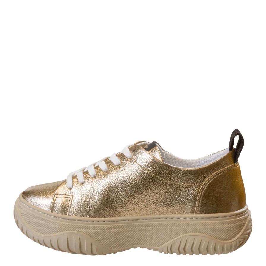 Otbt OTBT | Pangea In Gold Court Sneakers