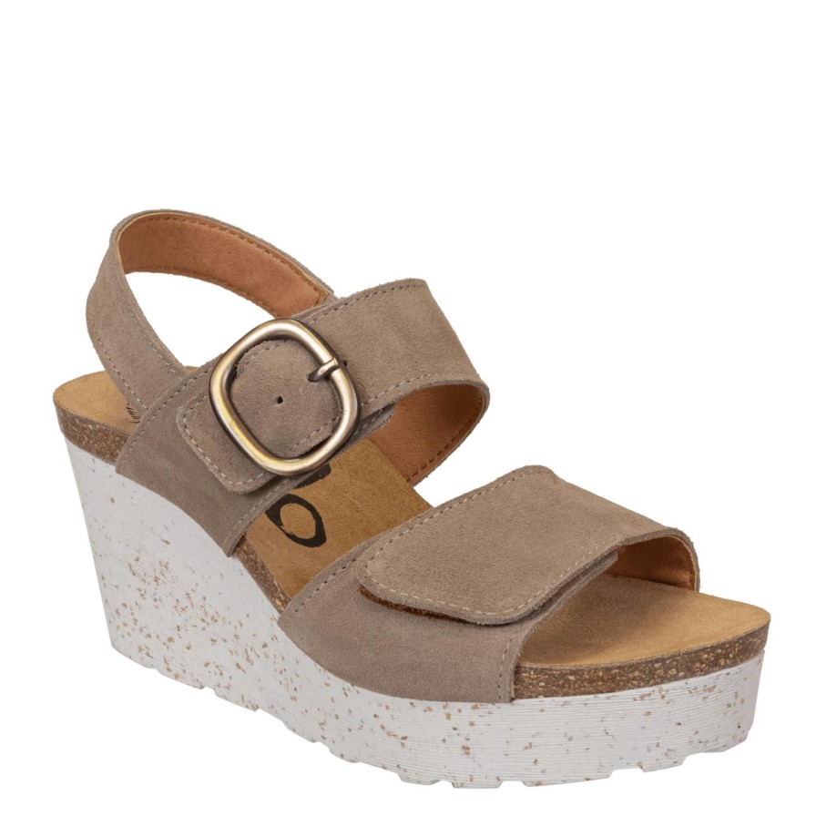 Otbt OTBT | Peasant In Greige Wedge Sandals