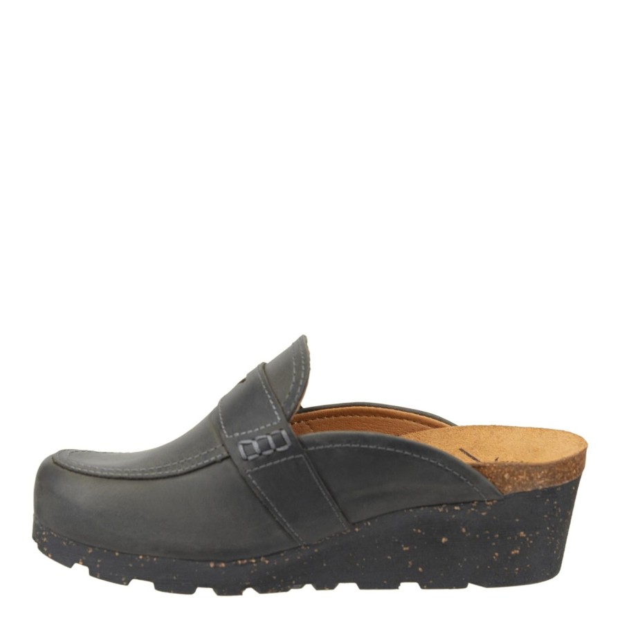 Otbt OTBT | Homage In Charcoal Wedge Clogs