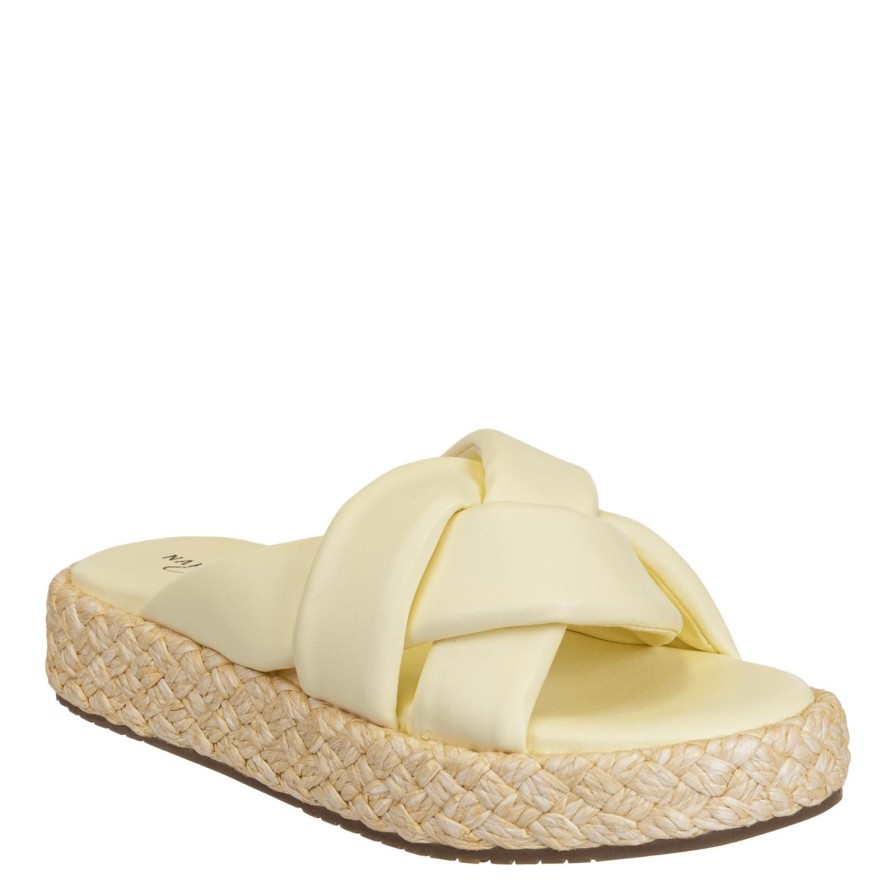 Naked Feet NAKED FEET | Cupro In Canary Espadrille Sandals