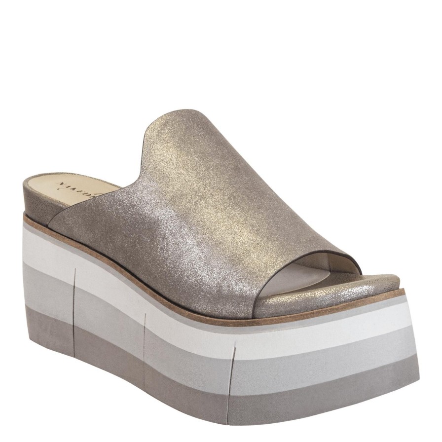 Naked Feet NAKED FEET | Flow In Silver Platform Sandals