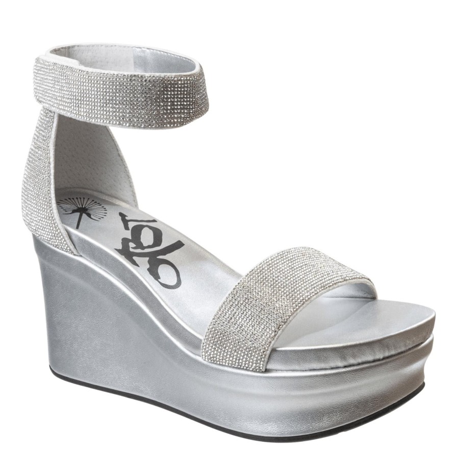 Otbt OTBT | Status In Silver Wedge Sandals