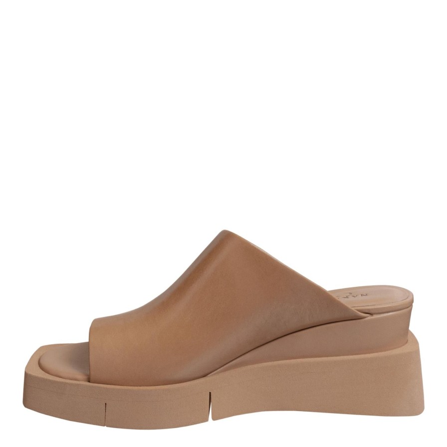 Naked Feet NAKED FEET | Infinity In Camel Wedge Sandals