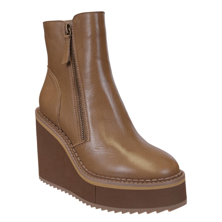 Naked Feet NAKED FEET | Avail In Brown Wedge Ankle Boots