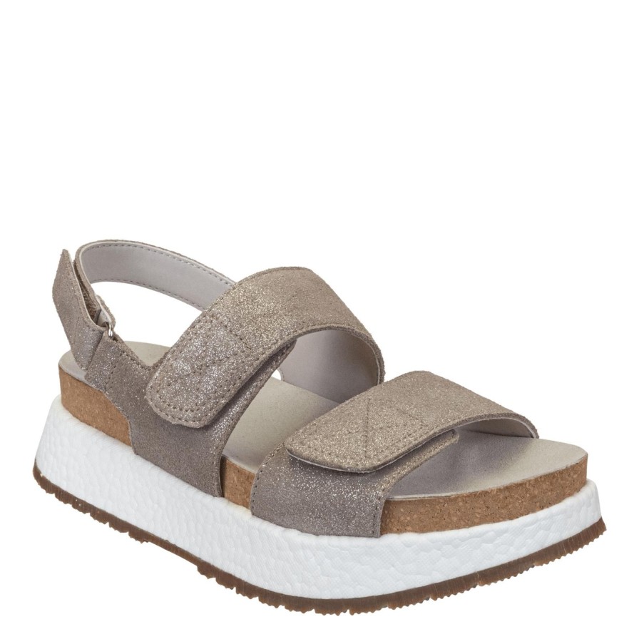 Otbt OTBT | Wandering In Silver Platform Sandals