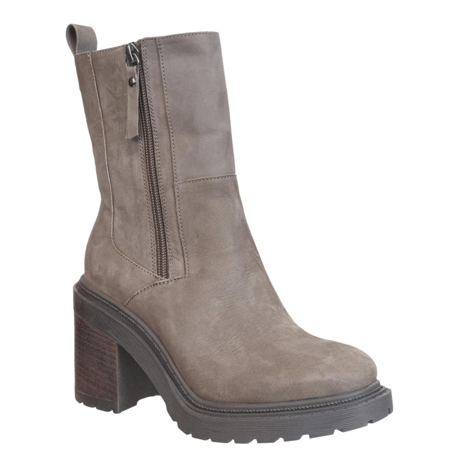 Otbt OTBT | Habitus In Greige Heeled Ankle Boots