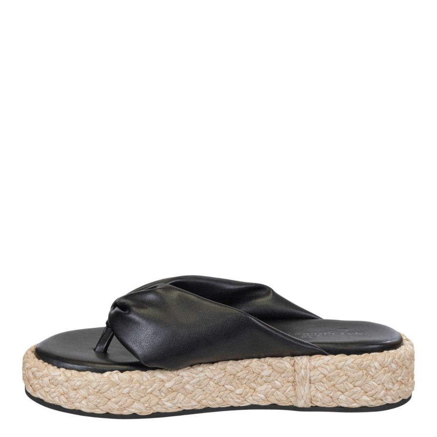 Naked Feet NAKED FEET | Costa In Black Espadrille Sandals