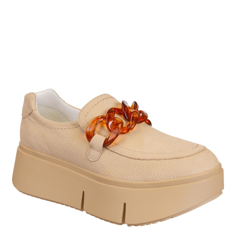 Naked Feet NAKED FEET | Princeton In Beige Platform Sneakers