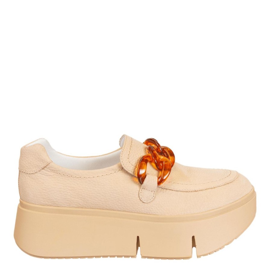 Naked Feet NAKED FEET | Princeton In Beige Platform Sneakers