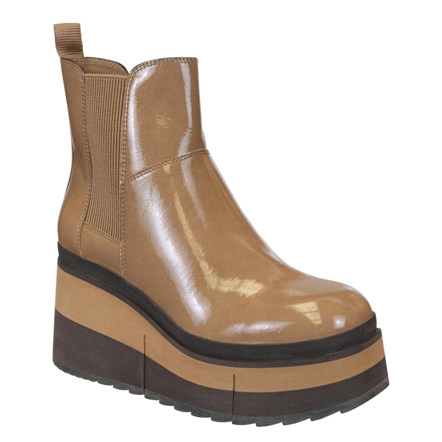 Naked Feet NAKED FEET | Guild In Beige Platform Chelsea Boots