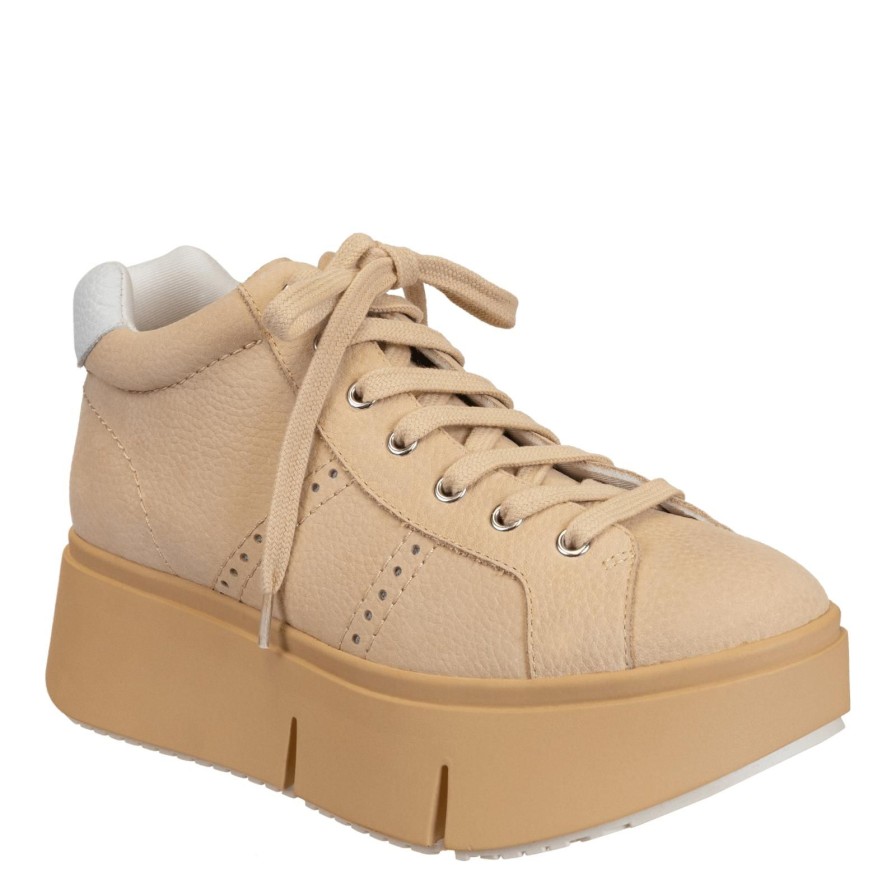 Naked Feet NAKED FEET | Essex In Beige Platform High Top Sneakers