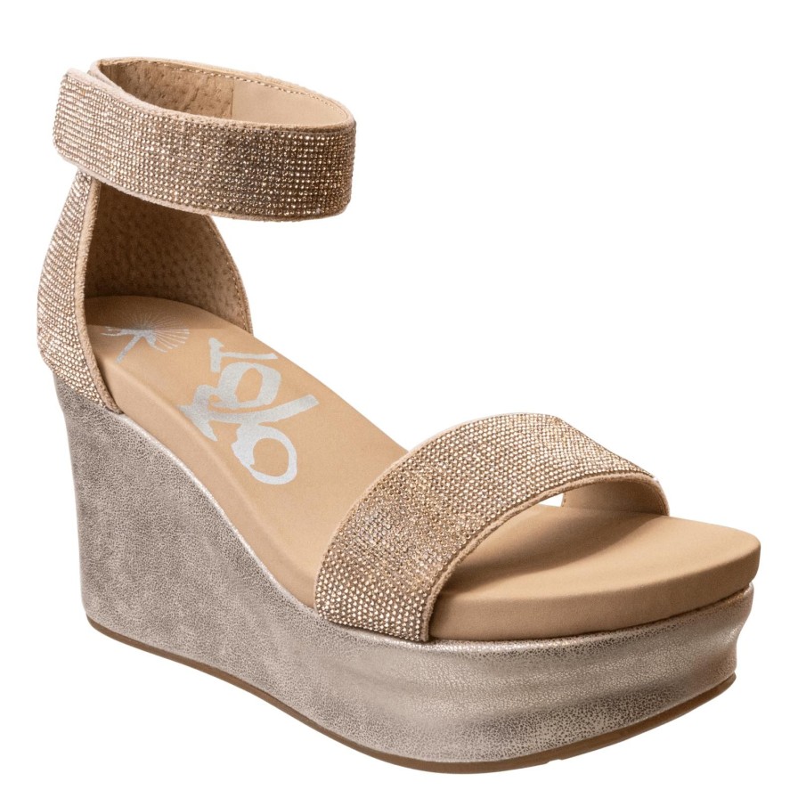 Otbt OTBT | Status In Rose Gold Wedge Sandals