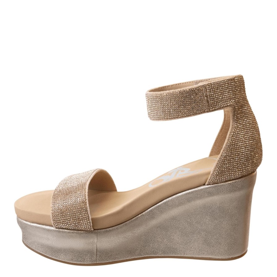 Otbt OTBT | Status In Rose Gold Wedge Sandals